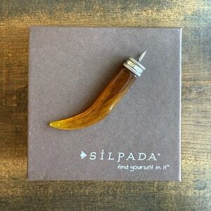 Silpada Stirling Silver Cornicello Horn Pendant Charm